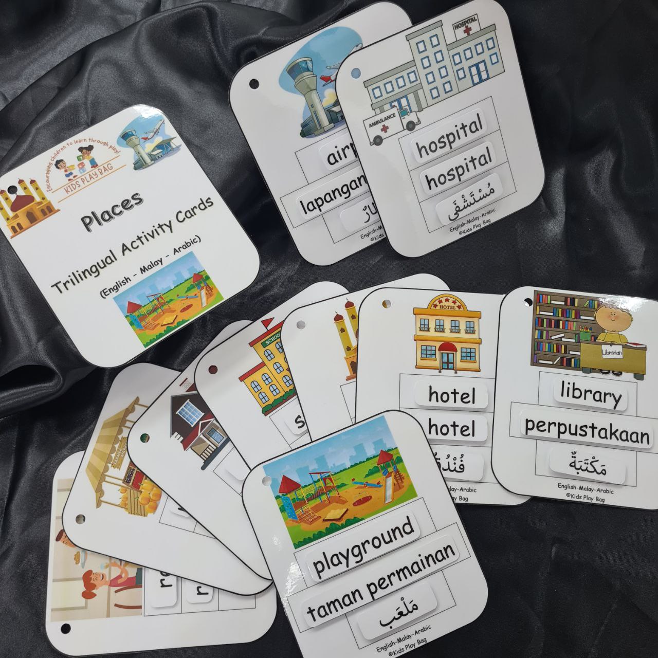 Trilingual Activity Cards - Places