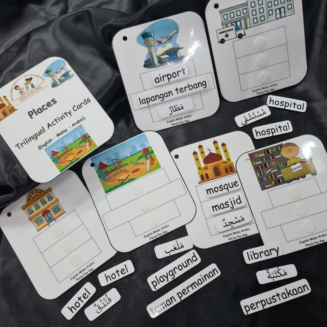 Trilingual Activity Cards - Places