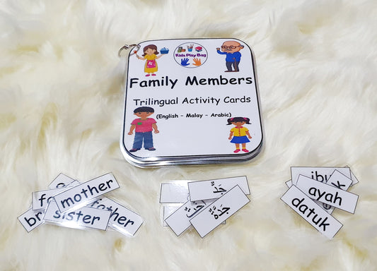 Trilingual Activity Cards - Family Members