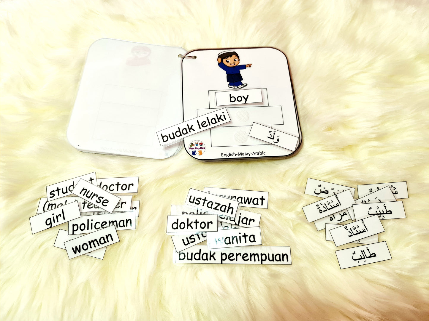 Trilingual Activity Cards - People