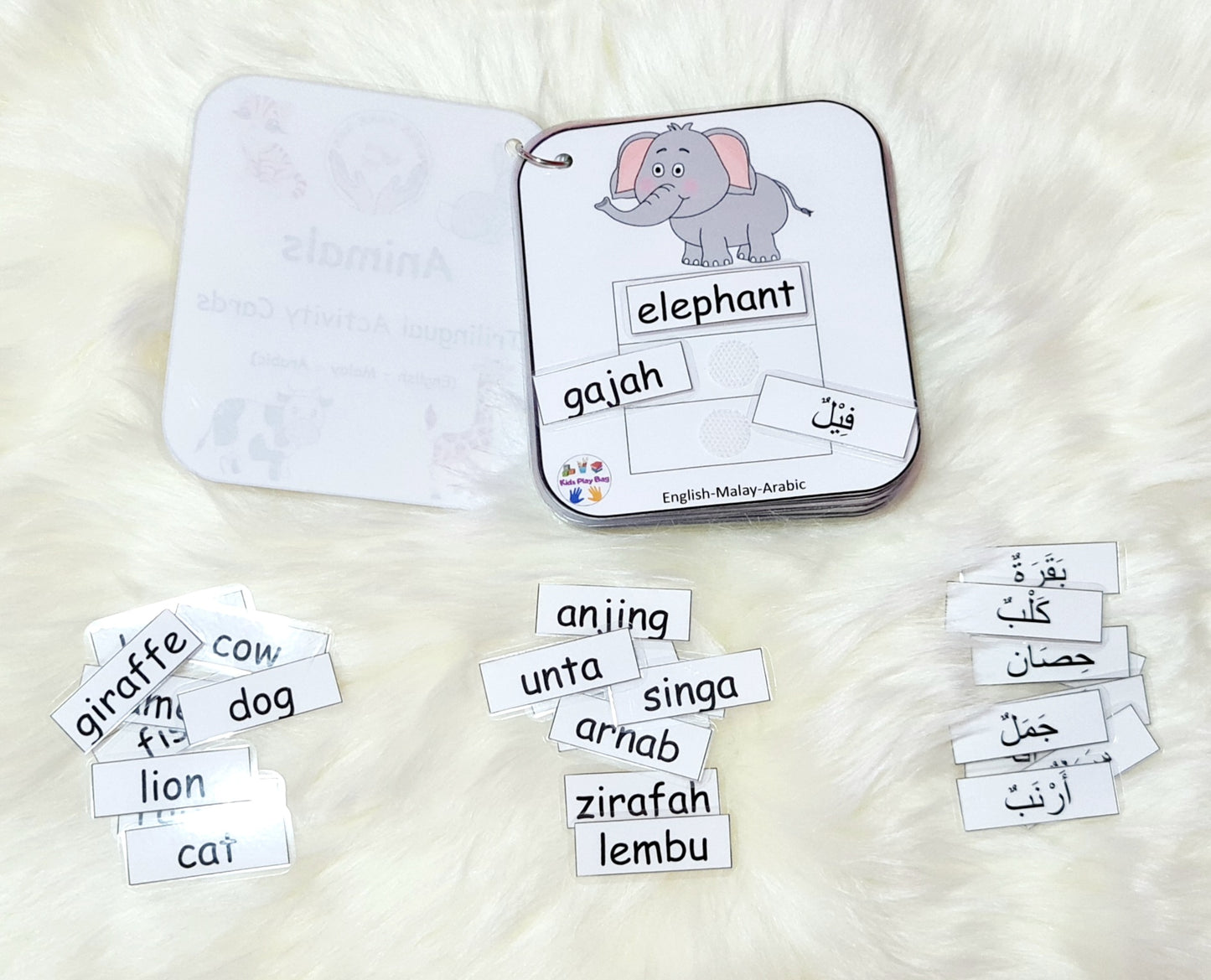 Trilingual Activity Cards - Animals