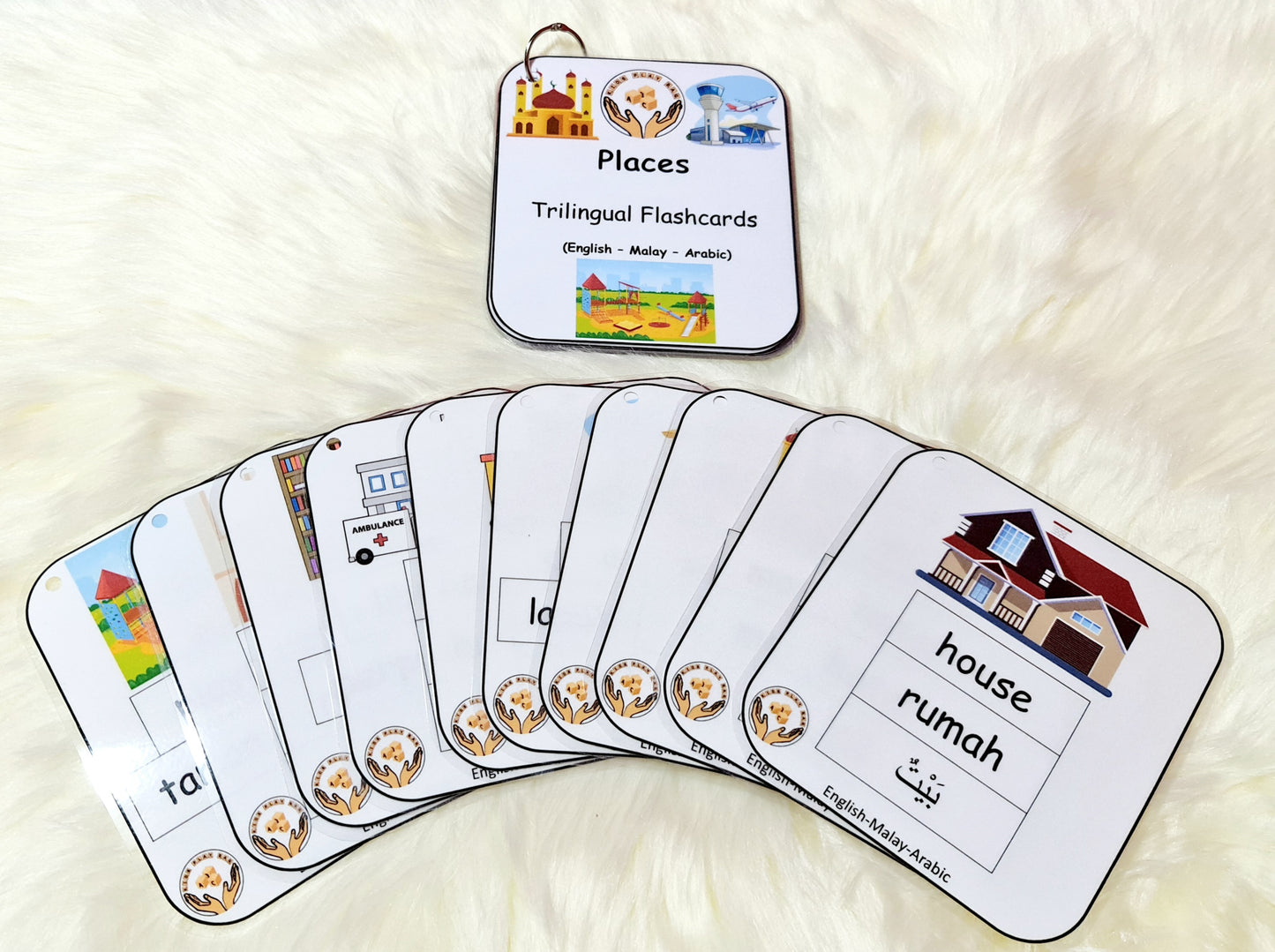 Places Trilingual Flashcards