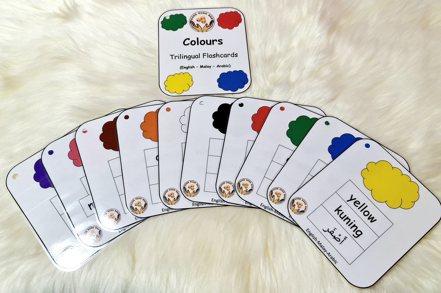 Colours Trilingual Flashcards